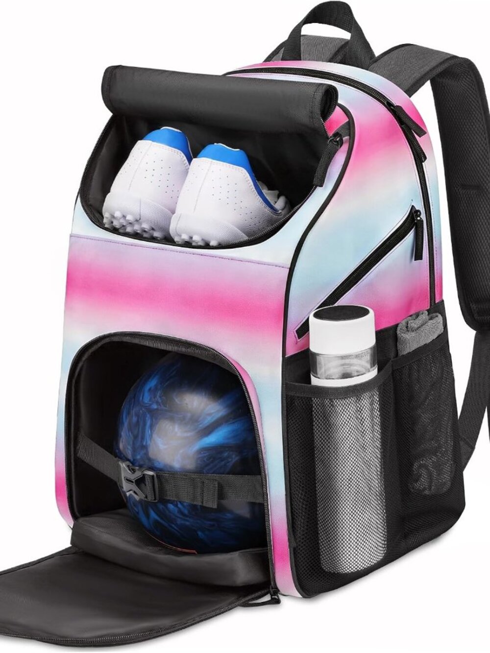 Bowling Backpack, Single Bowling Ball Bag with Shoe Compartment | Bowling Bag To